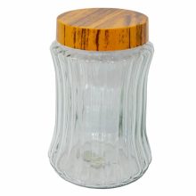 1500ml Tároló üveg woody